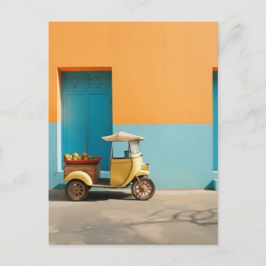 Carte Postale Scooter Mango Riksja (Devant)
