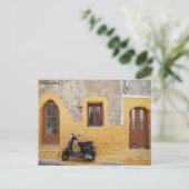 Carte Postale Scooter Rhodes (Debout devant)