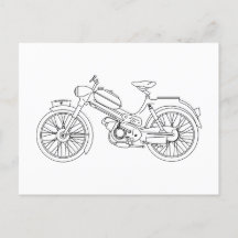 Scooter vintage Moped PUCH MS 50 Schwarz