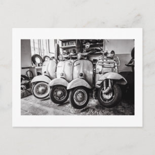Carte postale Scooter vintage Vieux scooter Pa