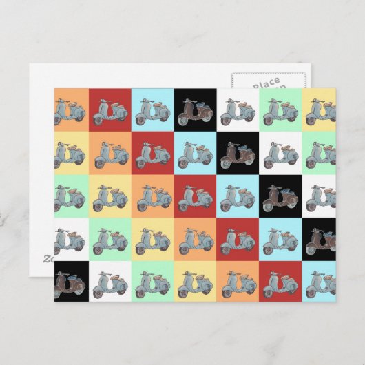 Carte postale Scooters (Devant / Derrière)