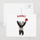 Carte Postale Score Panda Pong (Devant / Derrière)