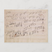 Carte Postale Score sheet of 'Moonlight Sonata' (Devant)