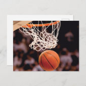 Carte Postale Scoring de basket-ball (Devant / Derrière)