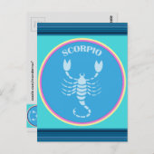 Carte postale Scorpio (Devant / Derrière)