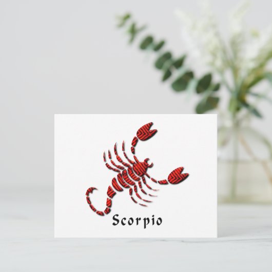 Carte postale Scorpio (Debout devant)
