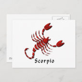 Carte postale Scorpio (Devant / Derrière)