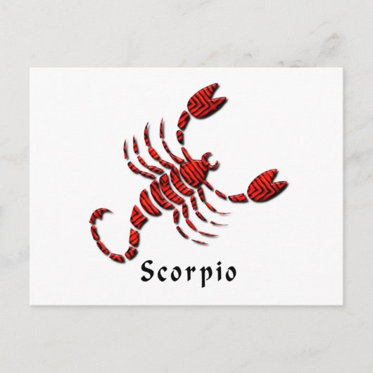 Carte postale Scorpio (Devant)