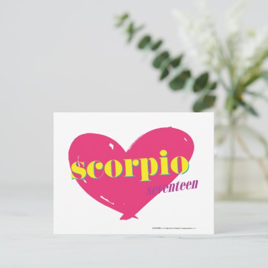 Carte Postale Scorpio (Debout devant)
