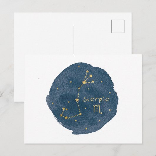 Carte Postale Scorpio (Devant / Derrière)