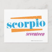 Carte Postale Scorpio Aqua (Devant)