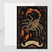 Carte postale - Scorpio Celestio Zodiac Art (Devant / Derrière)
