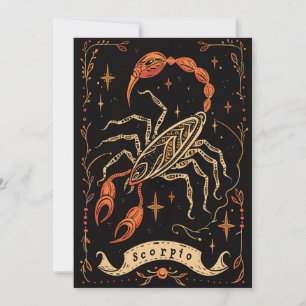 Carte postale - Scorpio Celestio Zodiac Art