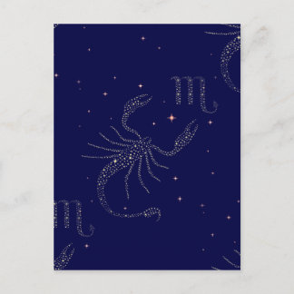 Carte Postale scorpio étoiles