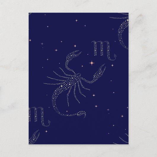 Carte Postale scorpio étoiles (Devant)