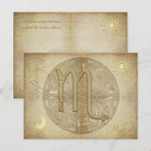 Carte postale Scorpio Signe Zodiac (Devant / Derrière)