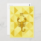 Carte Postale Scorpio, signe zodiaque (Devant / Derrière)