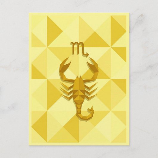 Carte Postale Scorpio, signe zodiaque (Devant)