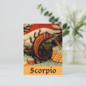 Carte Postale Scorpio, signe zodiaque (Debout devant)