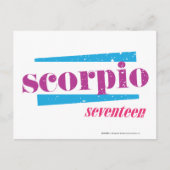 Carte Postale Scorpio violet (Devant)