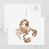 Carte Postale Scorpion (Devant / Derrière)