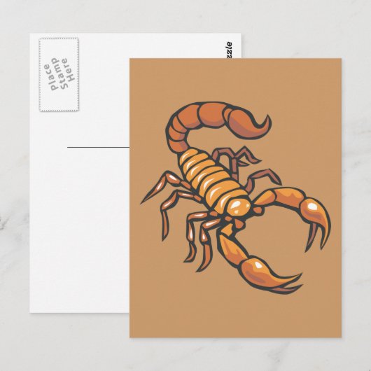 Carte Postale Scorpion (Devant / Derrière)
