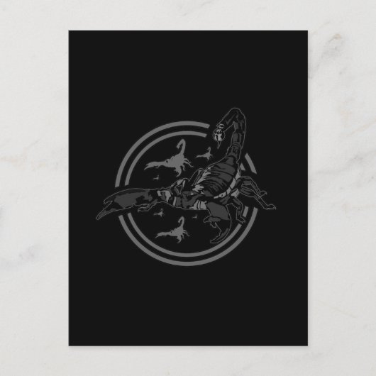Carte Postale Scorpion GRIS (Devant)