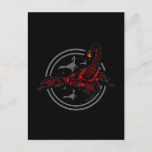 Carte Postale Scorpion rouge