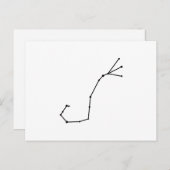 Carte postale Scorpius Zodiac (Devant / Derrière)