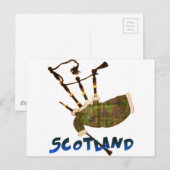 Carte Postale Scotland Bagpipes (Devant / Derrière)