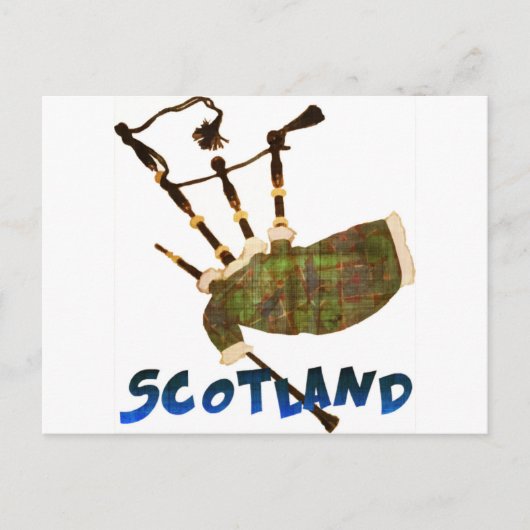 Carte Postale Scotland Bagpipes (Devant)