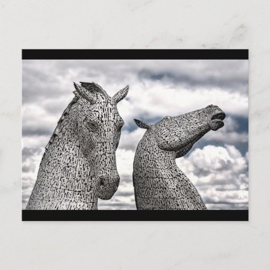 carte postale scotland kelpies (Devant)