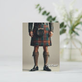 Carte Postale Scotland Kilt (Debout devant)