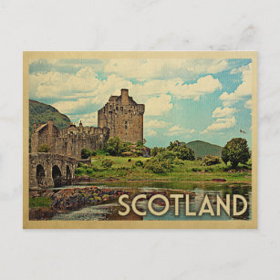 Carte Postale Scotland Postcard Castle Vintage voyage