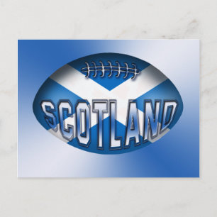 Carte Postale Scotland Rugby Ball