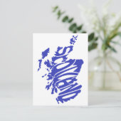 Carte Postale Scotland Silhouette Word Art (Debout devant)