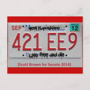 Carte Postale Scott Brown pour le Sénat 2014