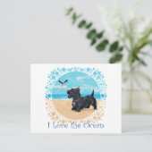 Carte Postale Scottie Beach customisée (Debout devant)