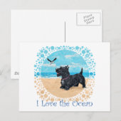 Carte Postale Scottie Beach customisée (Devant / Derrière)