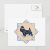 Carte Postale Scottie Blue (Devant / Derrière)