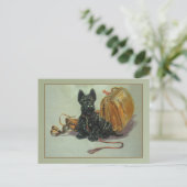 Carte postale Scottie Dog vintage (Debout devant)