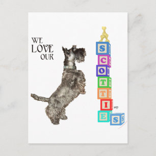 Carte Postale Scottie Trouve un Prix