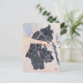 Carte Postale Scotties Allume des Bougies (Debout devant)