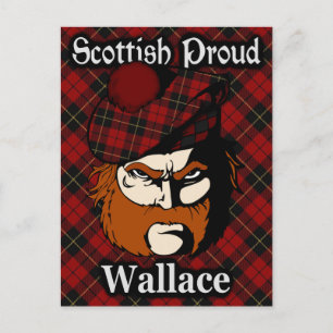 Carte postale Scottish Clan Wallace Tartan