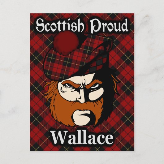 Carte postale Scottish Clan Wallace Tartan (Devant)