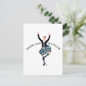 Carte Postale Scottish Dancer Highland Fling (Debout devant)