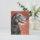 Carte postale Scottish Deerhound Dog Art (Debout devant)