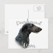 Carte Postale Scottish Deerhound Maman 2 (Devant / Derrière)