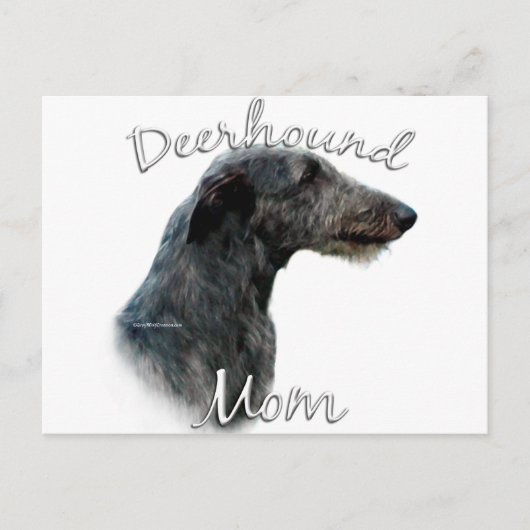 Carte Postale Scottish Deerhound Maman 2 (Devant)