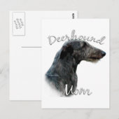 Carte Postale Scottish Deerhound Maman 2 (Devant / Derrière)